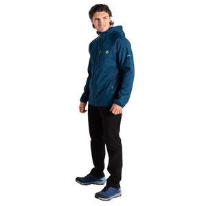 Dare 2B Men's Torrek Mountain Pro Midlayer Full Zip Hooded Fleece (Kingfisher Blue/Moonlight Denim)