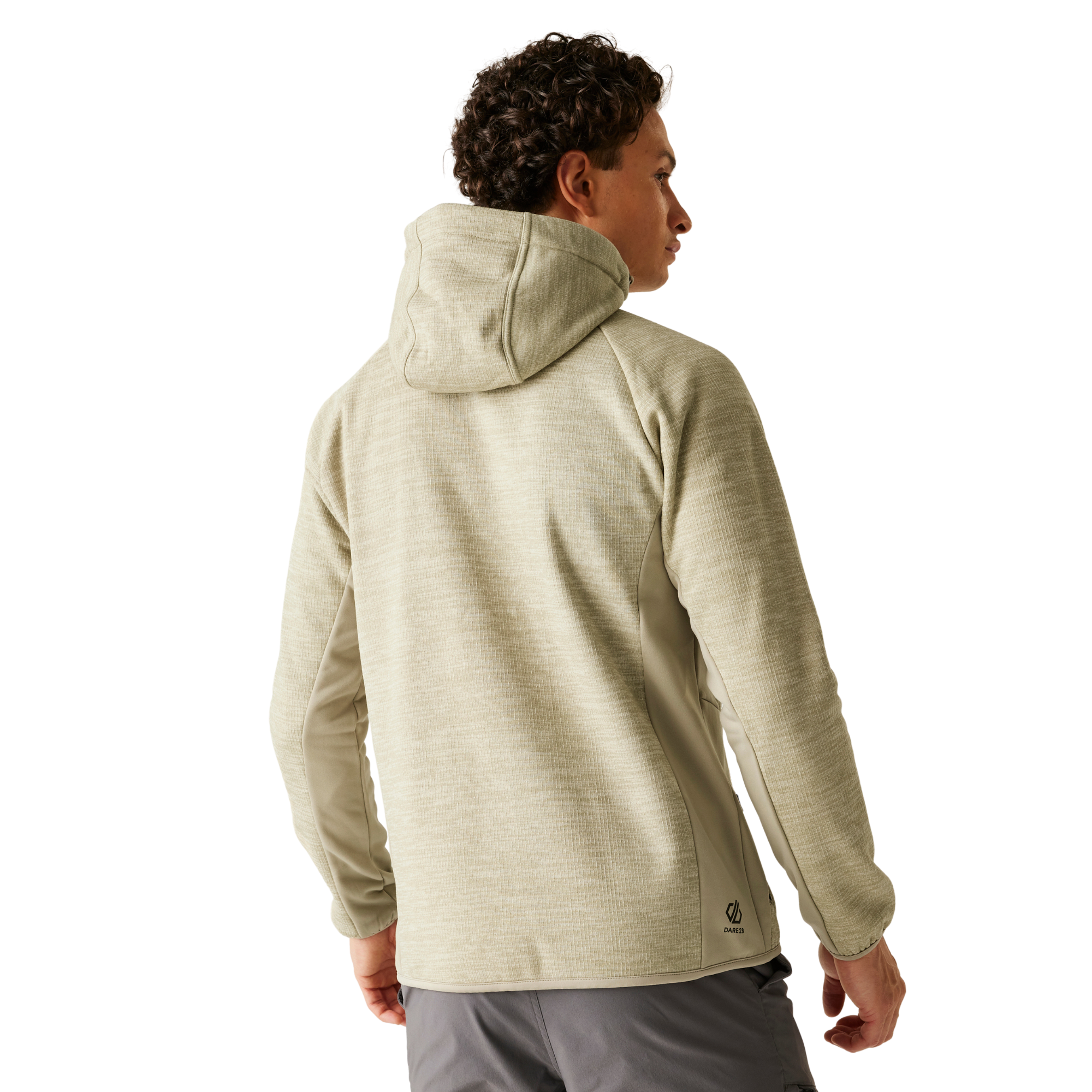 Dare 2B Men's Torrek Pro Hooded Midlayer Full Zip Fleece (Abbeystone)