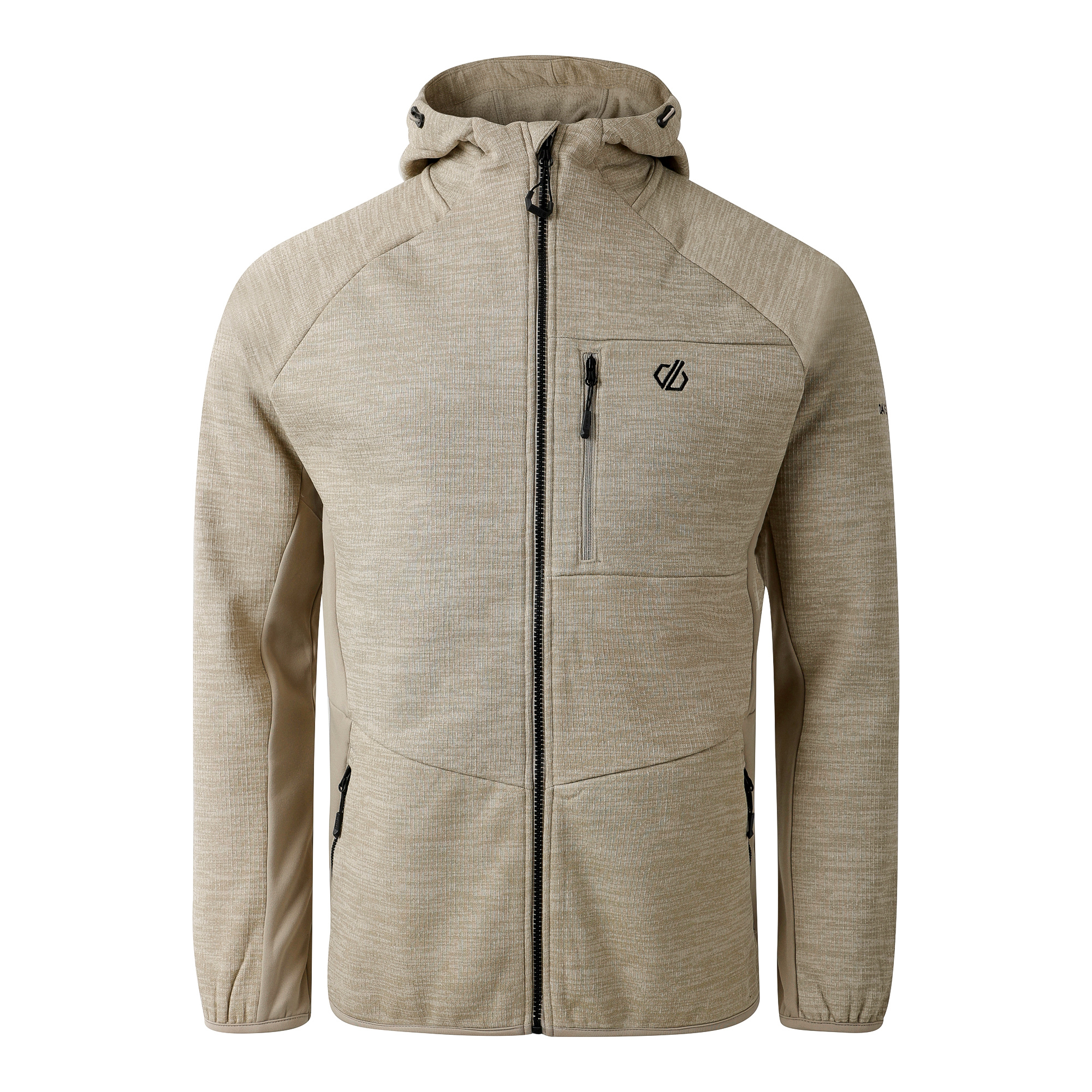 Dare 2B Men's Torrek Pro Hooded Midlayer Full Zip Fleece (Abbeystone)