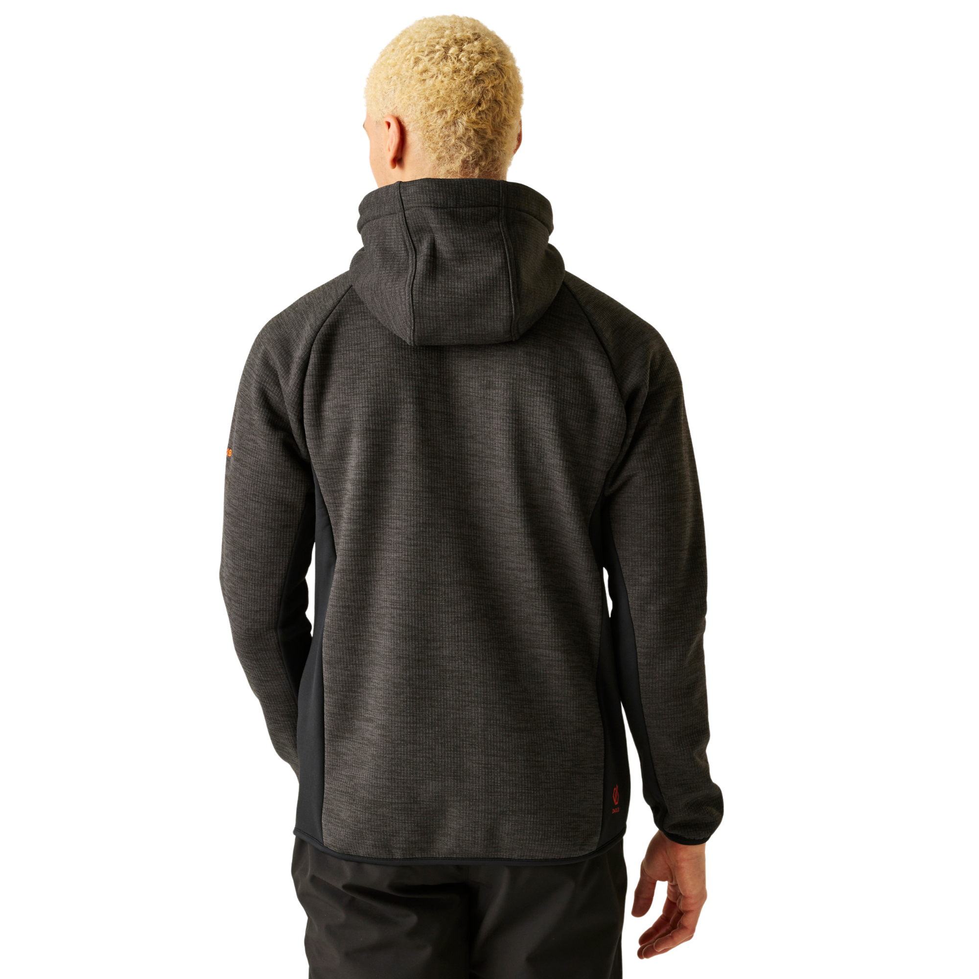 Dare 2B Men's Torrek Pro Hooded Midlayer Full Zip Fleece (Black)