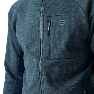 Dare 2B Men's Torrek Pro Hooded Midlayer Full Zip Fleece (Moonlight Denim)