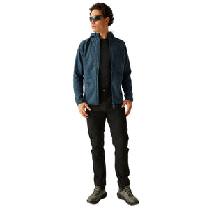 Dare 2B Men's Torrek Pro Hooded Midlayer Full Zip Fleece (Moonlight Denim)