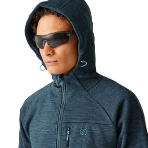 Dare 2B Men's Torrek Pro Hooded Midlayer Full Zip Fleece (Moonlight Denim)