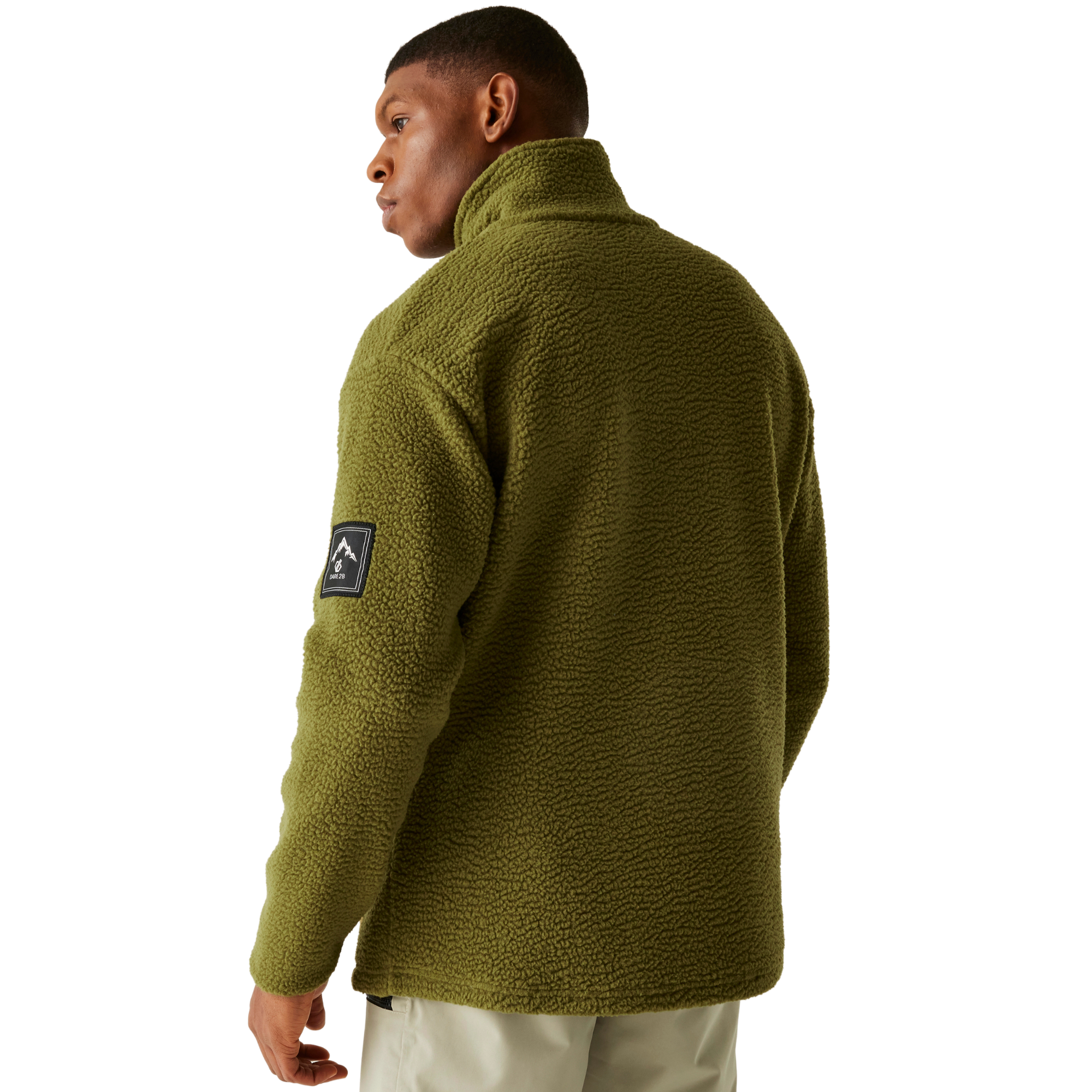 Dare 2B Men's Twin Tip Half Zip Fleece Top (Olive Green)