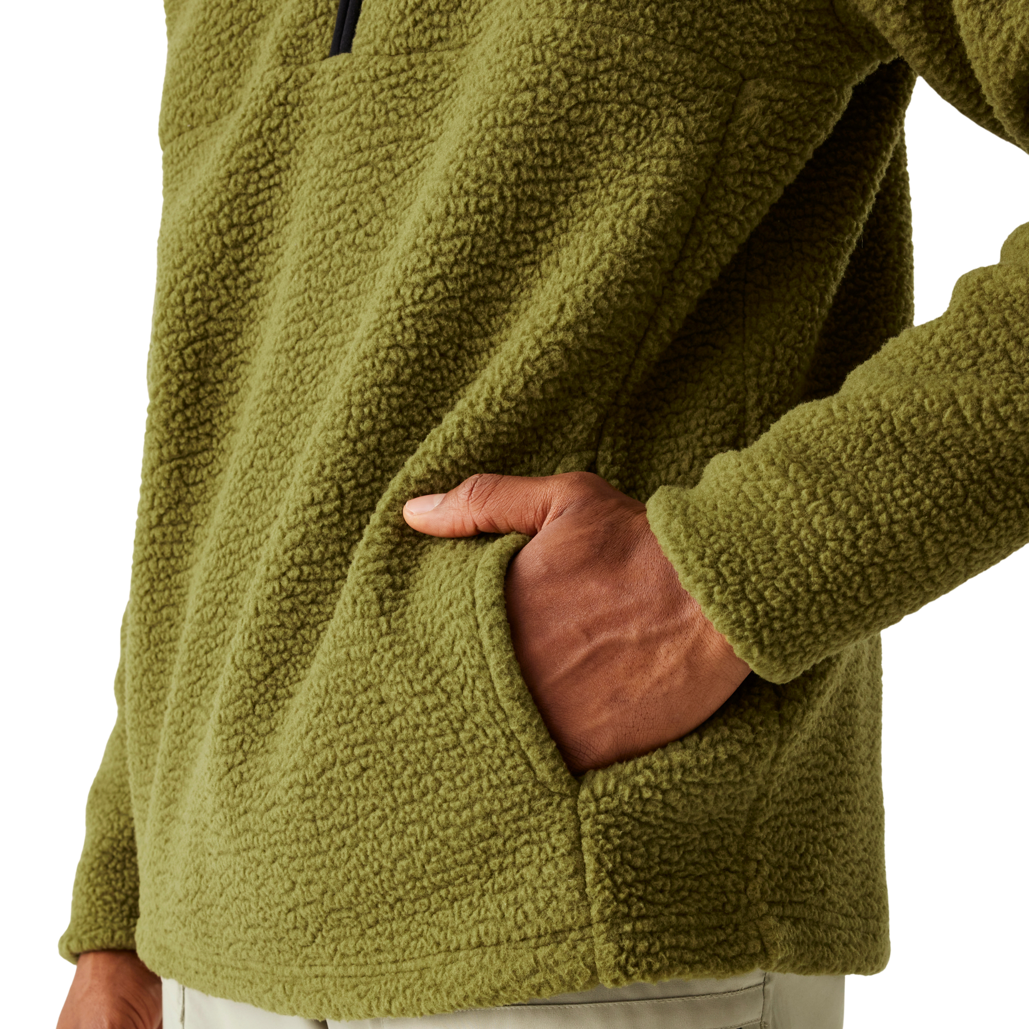 Dare 2B Men's Twin Tip Half Zip Fleece Top (Olive Green)