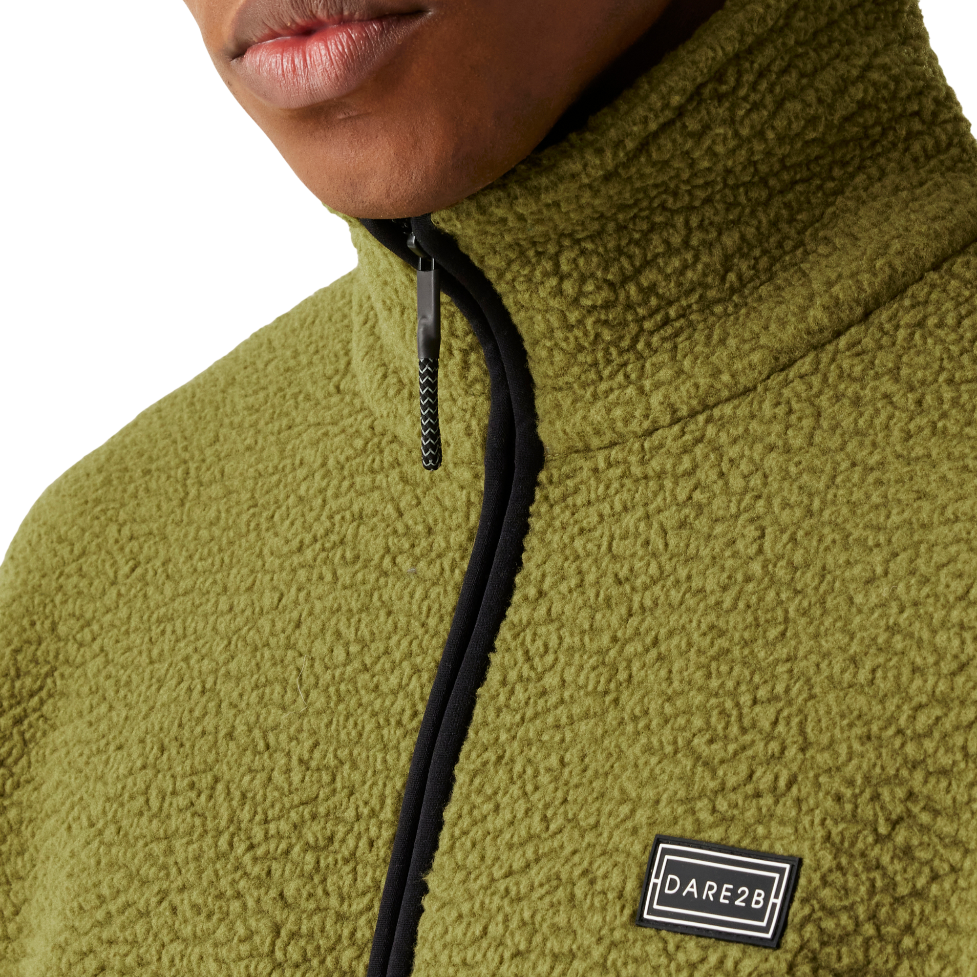 Dare 2B Men's Twin Tip Half Zip Fleece Top (Olive Green)