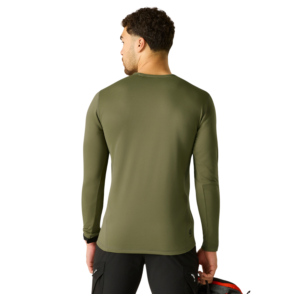 Dare 2B Men's Ventura Grid Crew Neck Technical Top Martini Olive 0GH DMA772