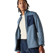 Load image into Gallery viewer, Dare 2B Men's Venture Stretch Midlayer Full Zip Fleece (Mercury/Navy)
