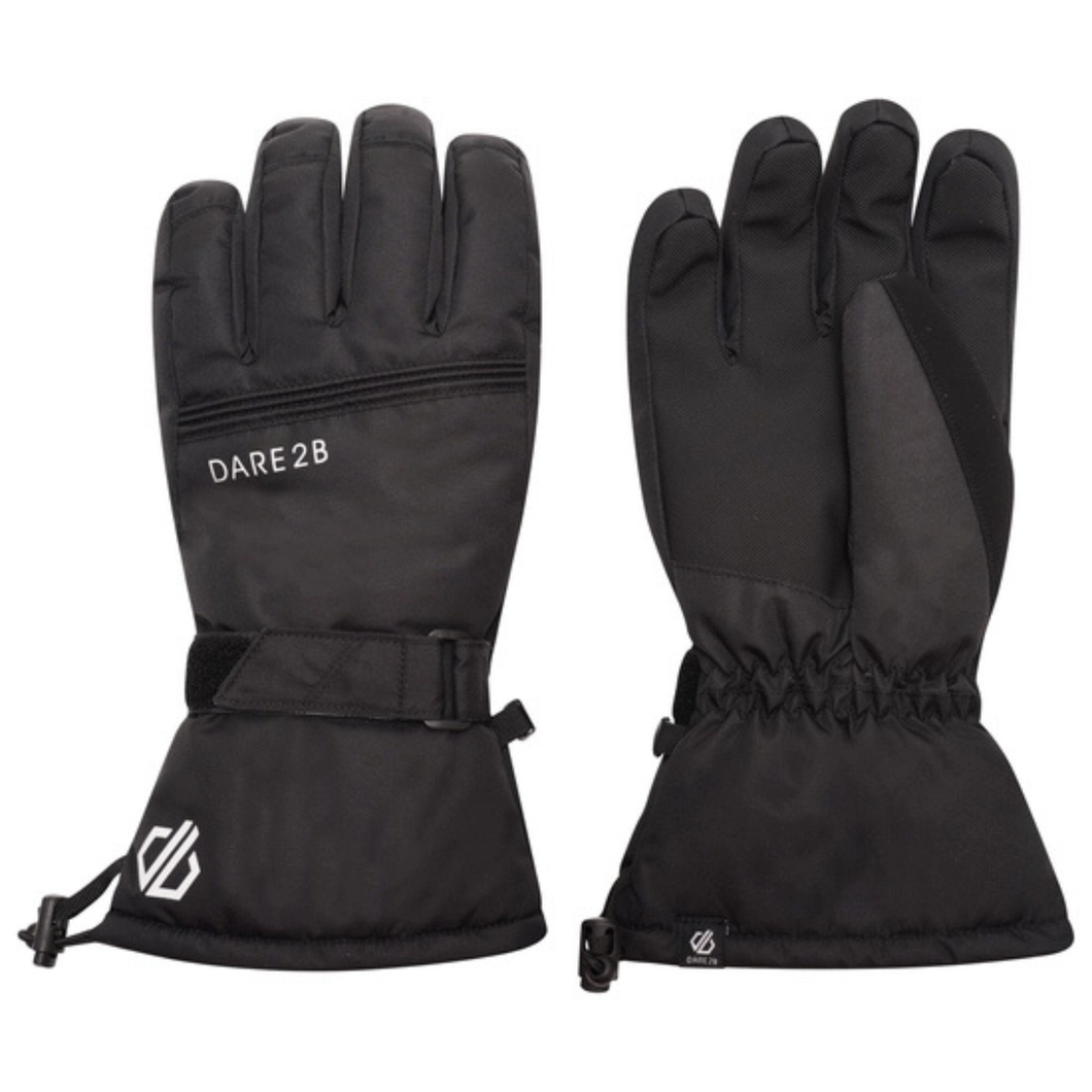 Dare 2B Men's Worthy Waterproof Ski Gloves (Black)