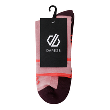 Load image into Gallery viewer, Dare 2B Unisex Endurance Walking/Hiking Socks (Lilas/Plum/Peach Bloom)

