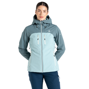 Dare 2B Women's Diverging Waterproof Jacket (Element Grey/Aquifer)