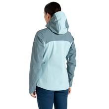 Load image into Gallery viewer, Dare 2B Women&#39;s Diverging Waterproof Jacket (Element Grey/Aquifer)
