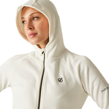 Load image into Gallery viewer, Dare 2B Women&#39;s Diversity Core Stretch Hooded Full Zip Fleece (Egret)
