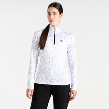 Load image into Gallery viewer, Dare 2B Women&#39;s Divulge Core Stretch Quarter Zip Fleece Top (White Dash Print)
