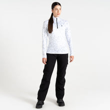 Load image into Gallery viewer, Dare 2B Women&#39;s Divulge Core Stretch Quarter Zip Fleece Top (White Dash Print)
