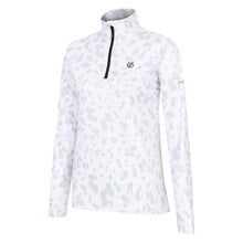 Load image into Gallery viewer, Dare 2B Women&#39;s Divulge Core Stretch Quarter Zip Fleece Top (White Dash Print)
