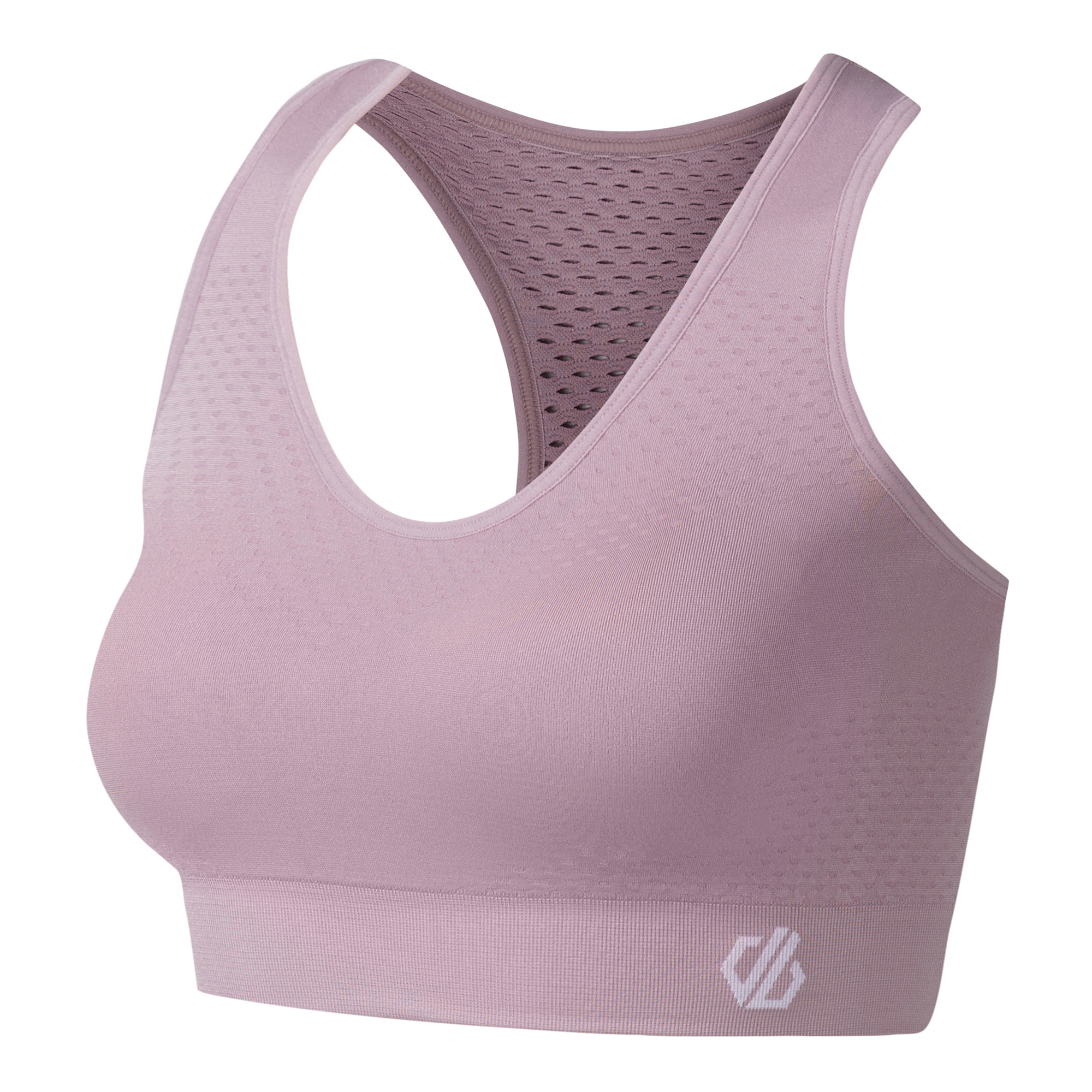 Dare 2B Women's Don't Sweat It II Sports Bra (Mauve Shadow)