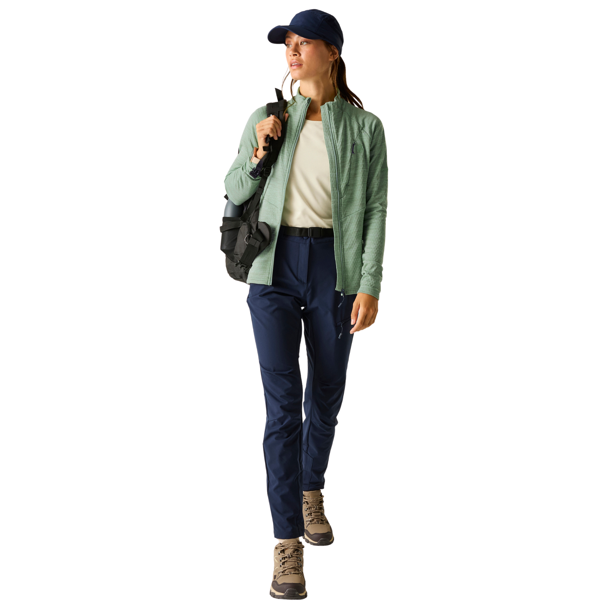 Dare 2B Women's Emerging III UPF50 Midlayer Full Zip Fleece (Glacier Green)