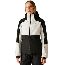 Load image into Gallery viewer, Dare 2B Women&#39;s Flurry II Waterproof Ski Jacket (Egret/Black)
