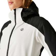 Load image into Gallery viewer, Dare 2B Women&#39;s Flurry II Waterproof Ski Jacket (Egret/Black)
