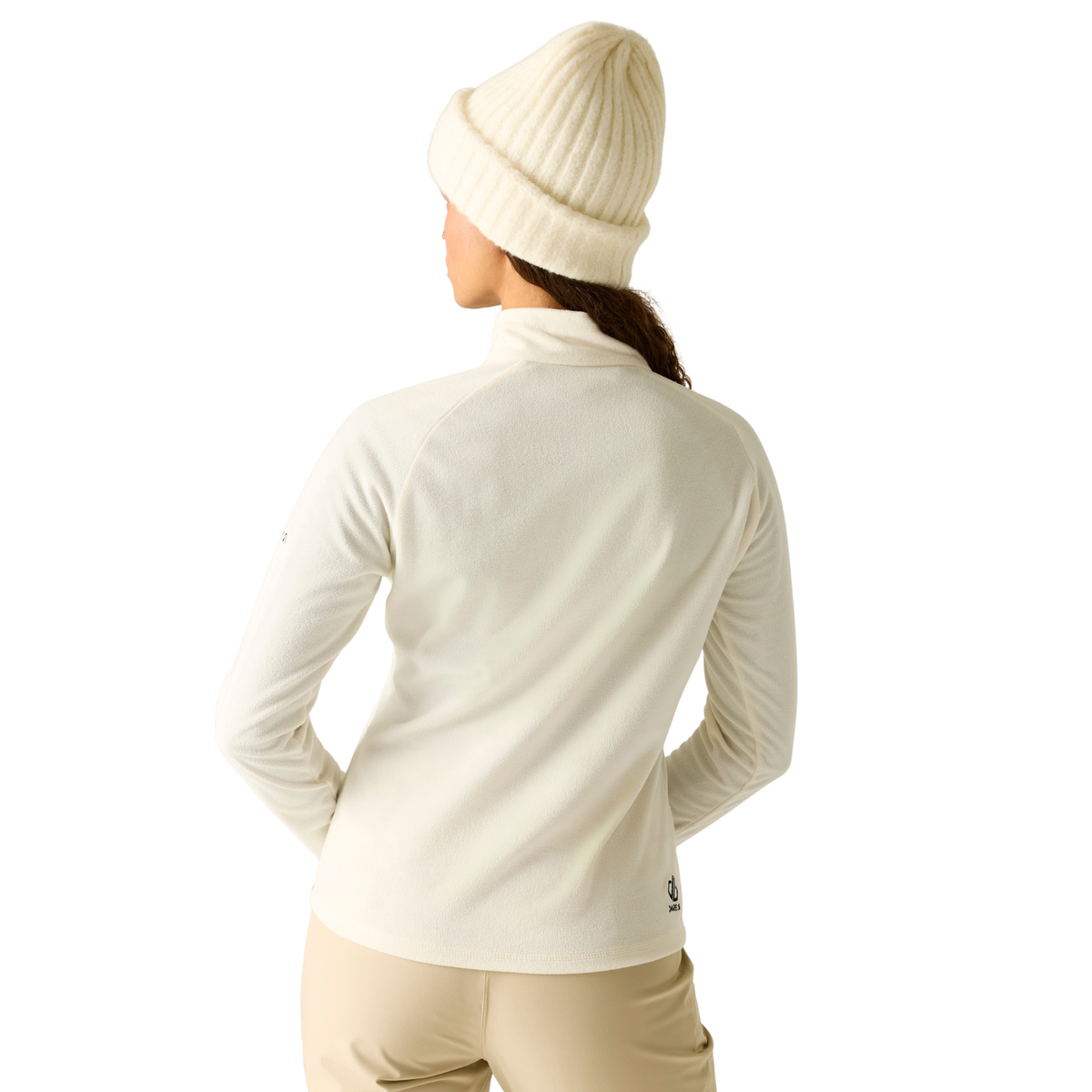 Dare 2B Women's Freeform II Quarter Zip Fleece Top Egret 0FS DWA473