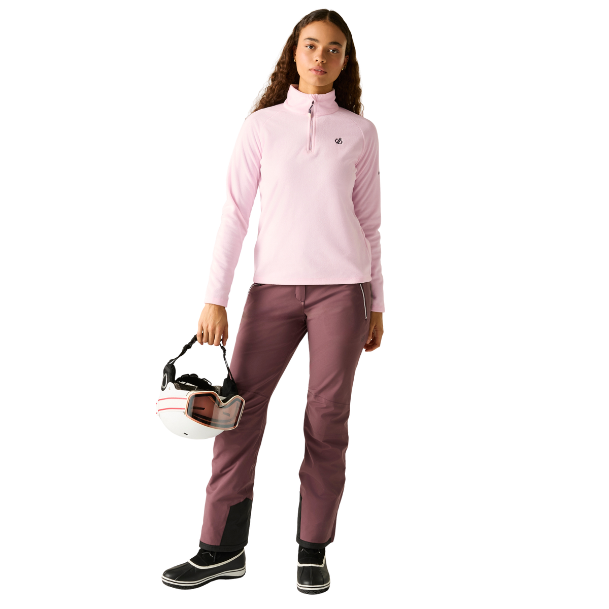Dare 2B Women's Freeform II Quarter Zip Fleece Top Pink Haze ZMT DWA473
