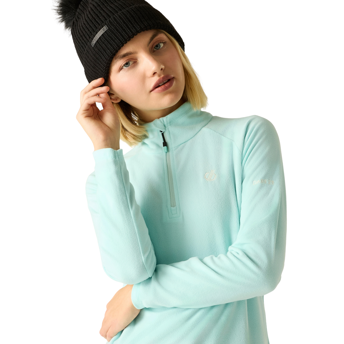 Dare 2B Women's Freeform II Quarter Zip Fleece Top Water Ballet 1F6 DWA473