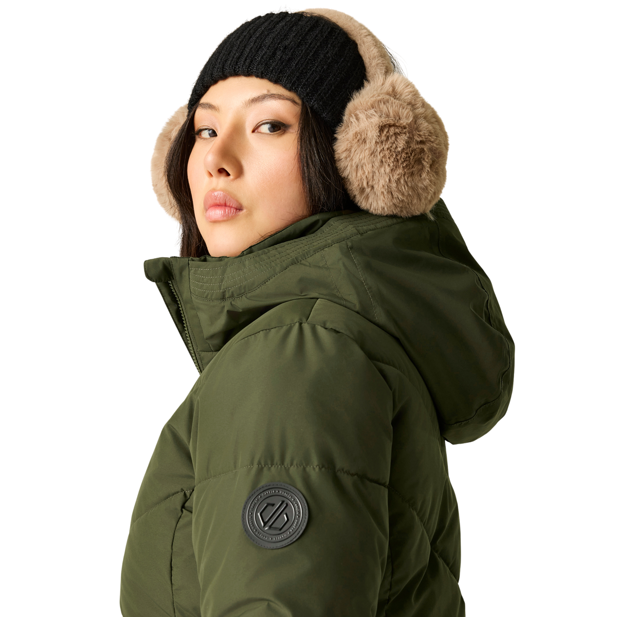 Dare 2B Women's Glacier Longline Waterproof Insulated Parka (Dark Khaki)