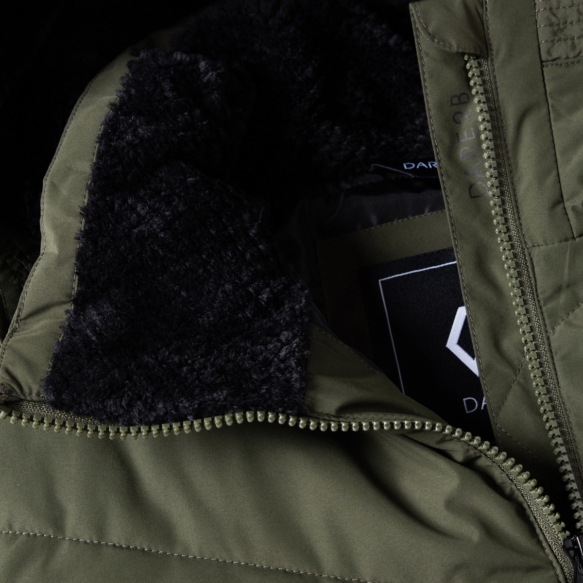 Dare 2B Women's Glacier Longline Waterproof Insulated Parka (Dark Khaki)