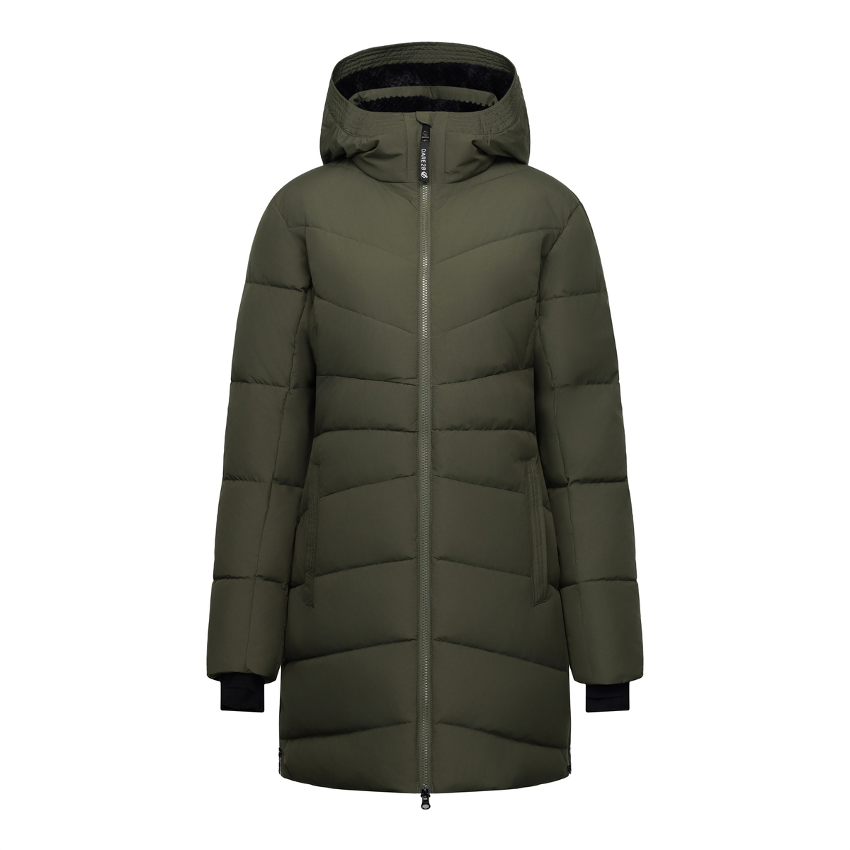 Dare 2B Women's Glacier Longline Waterproof Insulated Parka (Dark Khaki)