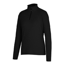Load image into Gallery viewer, Dare 2B Women&#39;s Glamorize III Quilted Midlayer Quarter Zip Fleece Top (Black)
