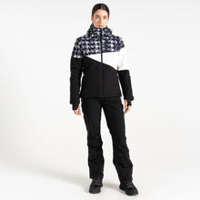 Load image into Gallery viewer, Dare 2B Women&#39;s Ice III Waterproof Insulated Ski Jacket (Black Dogtooth Print)
