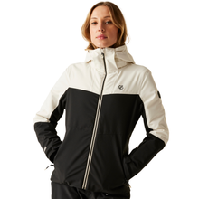 Load image into Gallery viewer, Dare 2B Women's Iced Waterproof Insulated Ski Jacket (Egret White/Black)
