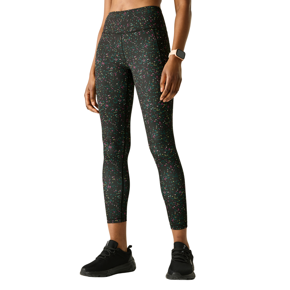 Dare 2B Women's Influential II UPF50 Leggings Black Speckle Print ZF4 DWJ612