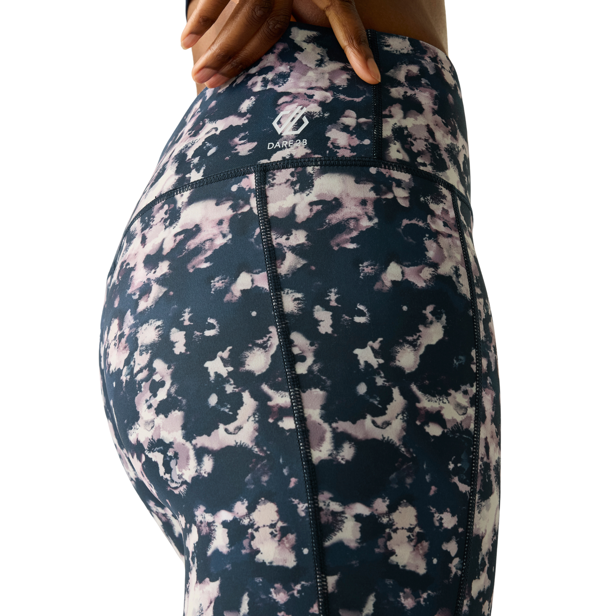 Dare 2B Women's Influential II UPF50 Leggings (Navy Inky Print)