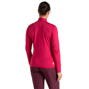 Dare 2B Women's Lowline II Core Stretch Quarter Zip Fleece Top (Berry Pink)