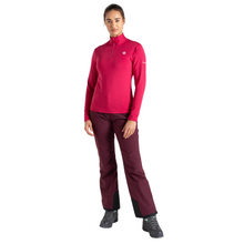 Load image into Gallery viewer, Dare 2B Women&#39;s Lowline II Core Stretch Quarter Zip Fleece Top (Berry Pink)
