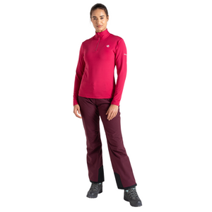 Dare 2B Women's Lowline II Core Stretch Quarter Zip Fleece Top (Berry Pink)