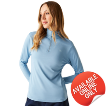 Load image into Gallery viewer, Dare 2B Women&#39;s Lowline II Stretch UPF50 Quarter Zip Fleece Top (Glacier Lake)
