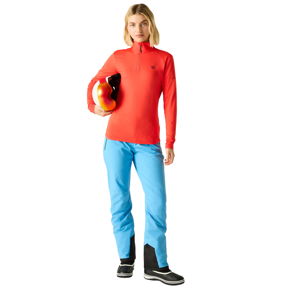 Dare 2B Women's Lowline II Stretch Quarter Zip Fleece Top Grenadine 71K DWL452
