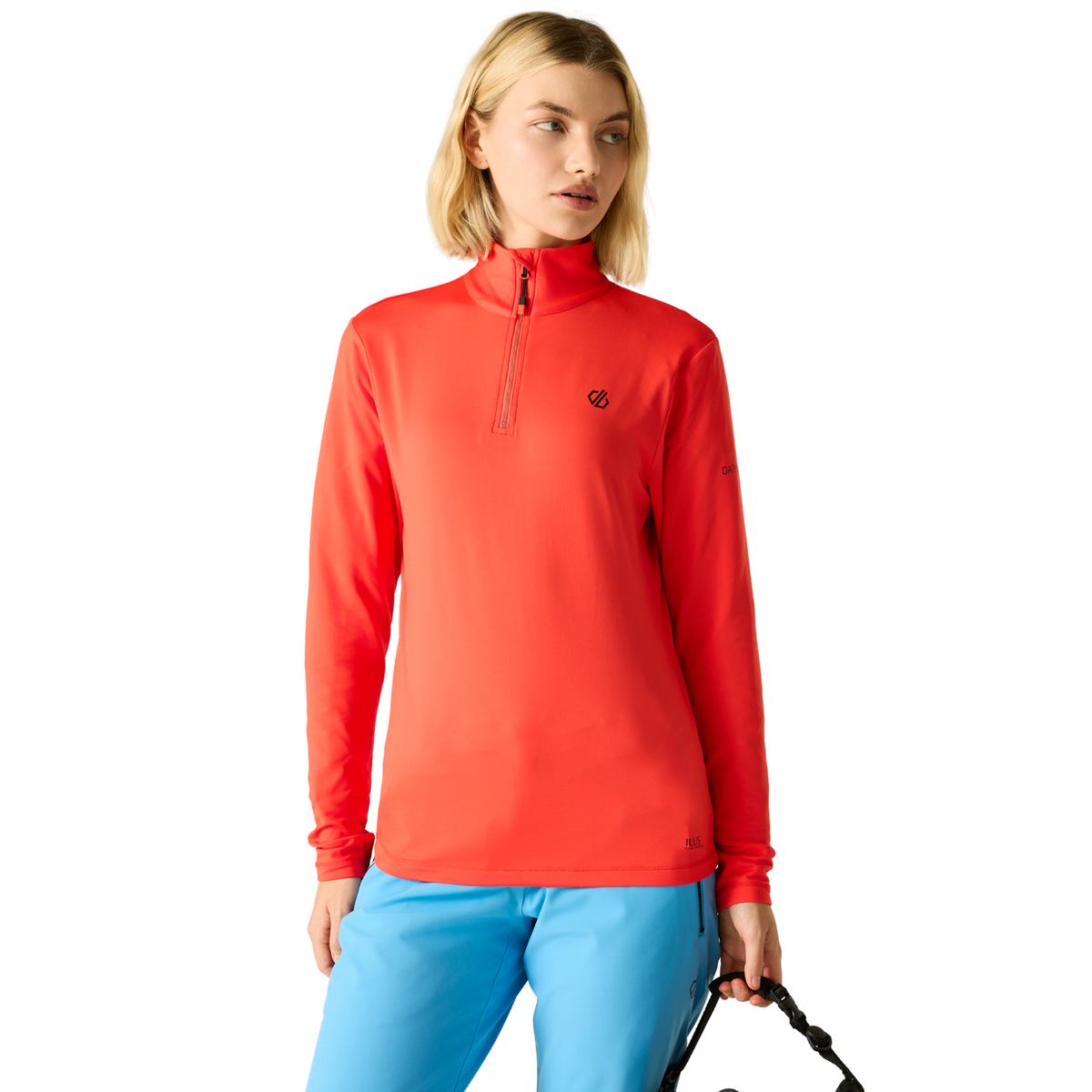 Dare 2B Women's Lowline II Stretch Quarter Zip Fleece Top Grenadine 71K DWL452