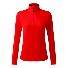 Load image into Gallery viewer, Dare 2B Women&#39;s Lowline II Stretch UPF50 Quarter Zip Fleece Top (True Red)
