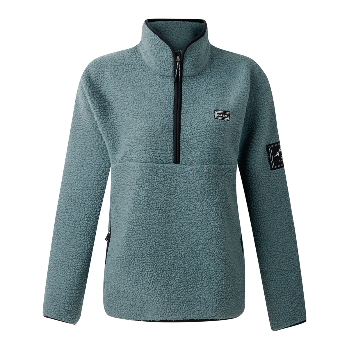 Dare 2B Women's Slide Out Half Zip Fleece Top (Element Grey)