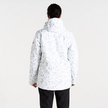 Load image into Gallery viewer, Dare 2B Women&#39;s Snowburst Overhead Waterproof Insulated Ski Jacket (White Dash Print)
