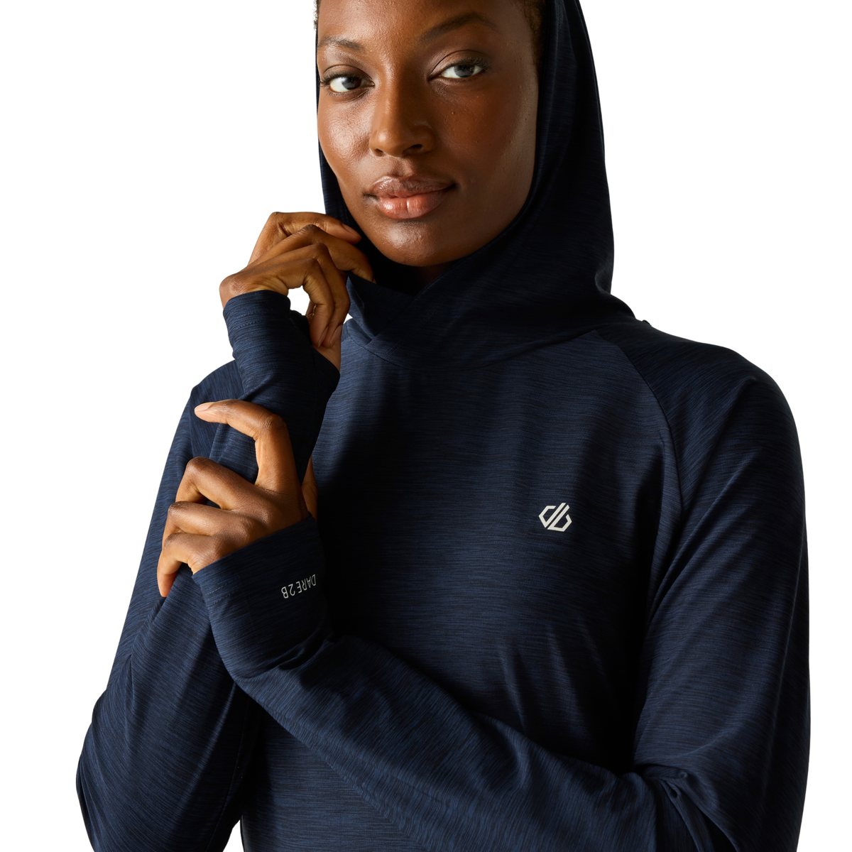 Dare 2B Women's Sprint City UPF50 Lightweight Hoody Technical Top Navy 540 DWT456