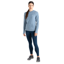 Load image into Gallery viewer, Dare 2B Women&#39;s Sprint City UPF50 Lightweight Hooded Technical Top (Rainwashed Blue Marl)

