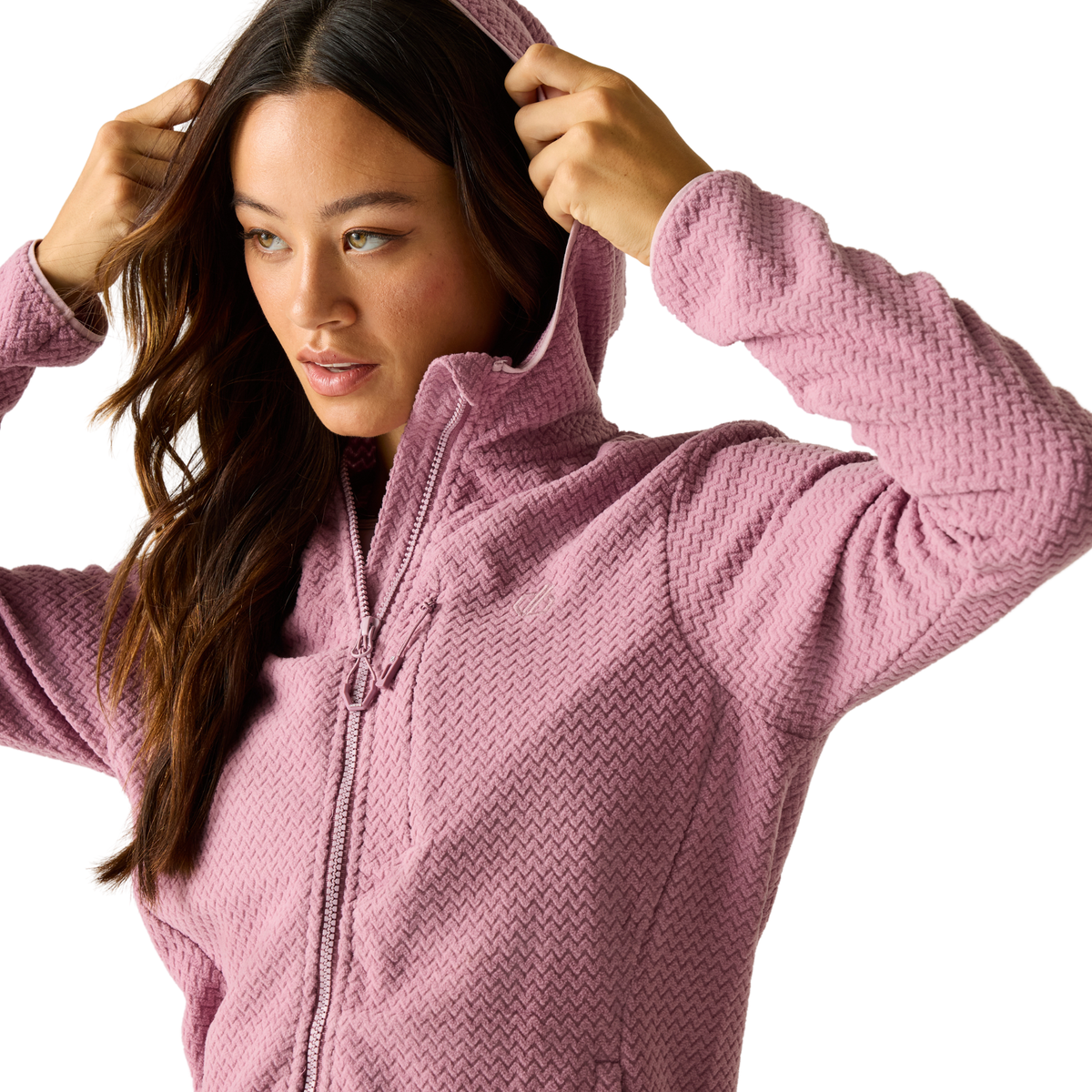 Dare 2B Women's Switch Up Pro UPF50 Hooded Full Zip Fleece (Dusky Orchid)