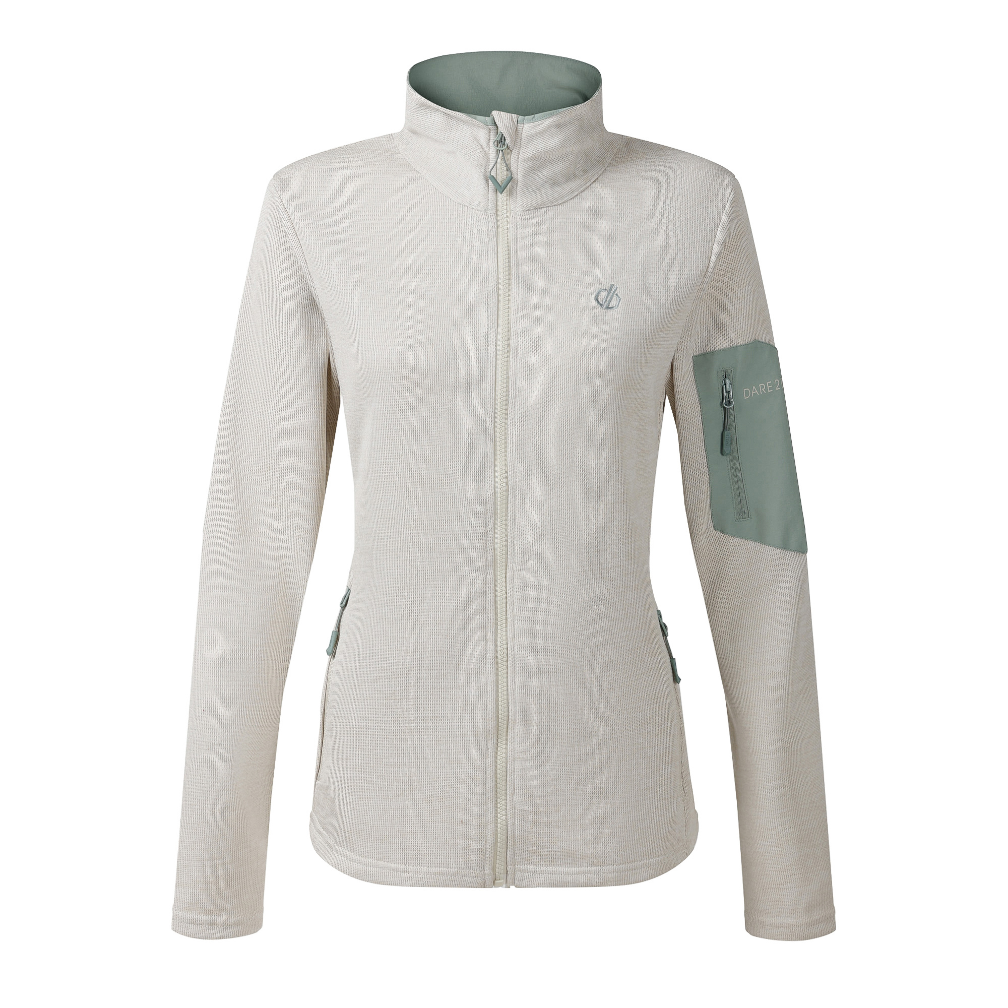Dare 2B Women's Torrek II UPF50 Full Zip Fleece (Almond Milk)