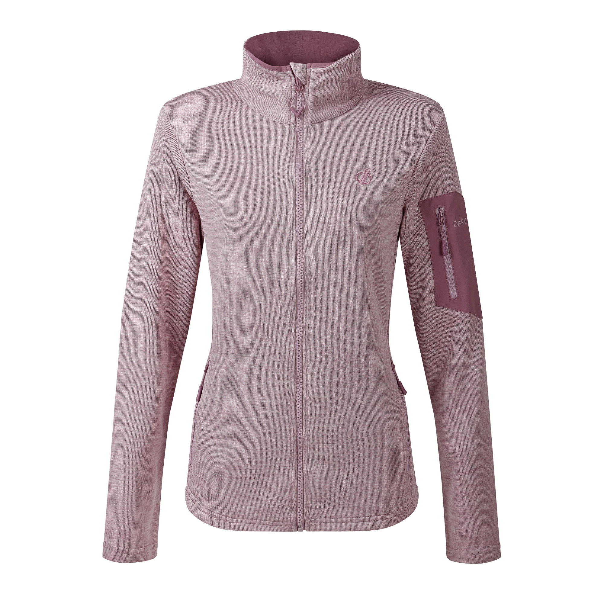 Dare 2B Women's Torrek II UPF50 Full Zip Fleece (Mauve Shadow)