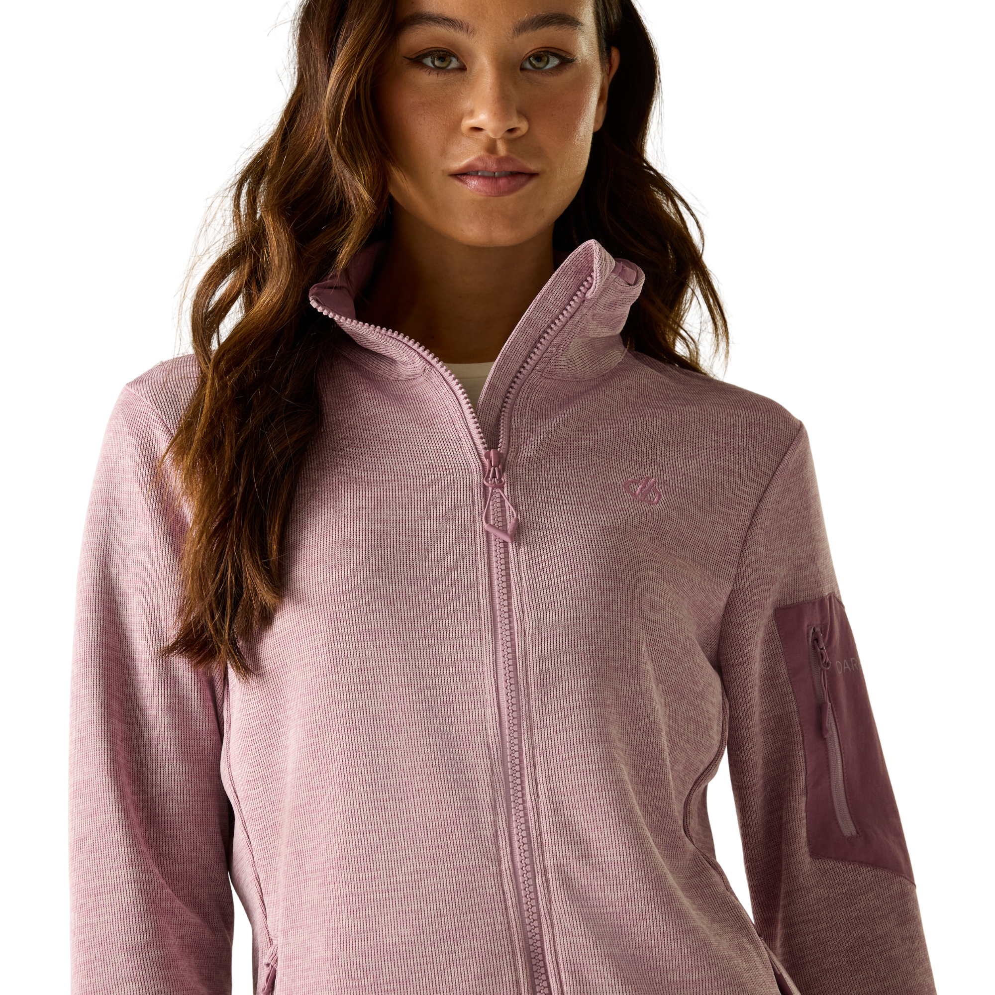 Dare 2B Women's Torrek II UPF50 Full Zip Fleece (Mauve Shadow)